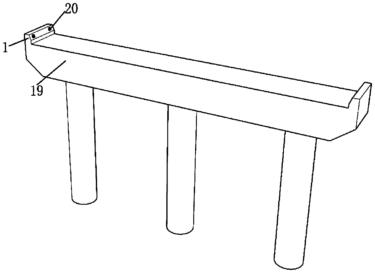 Fabricated box girder bridge and anti-seismic structure thereof