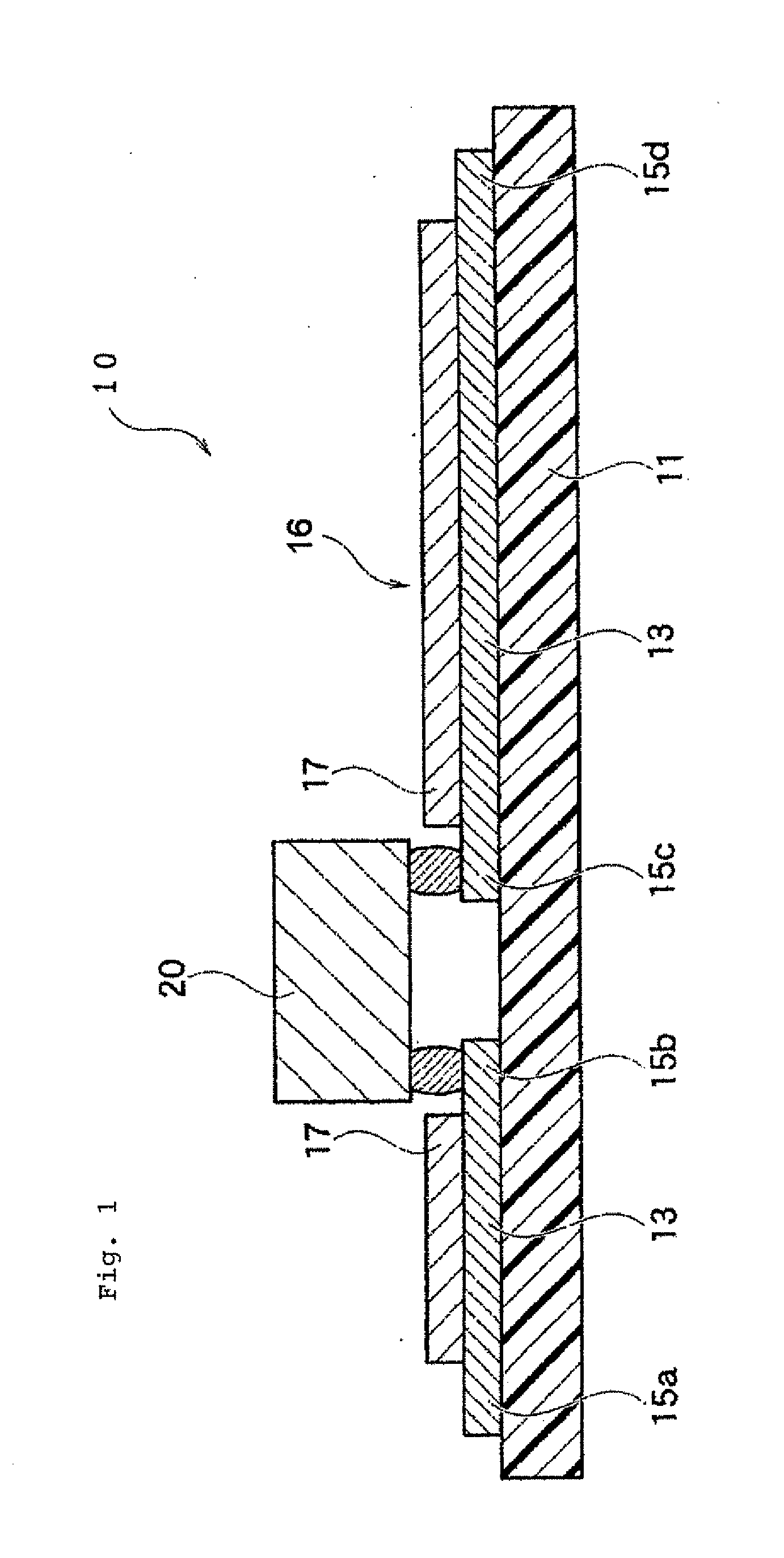 Wiring board and semiconductor device excellent in folding endurance