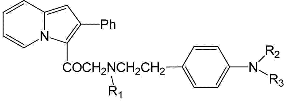 Pyrrocoline formylmethyl p-methane sulfonamide phenylethylamine derivative and its medical application