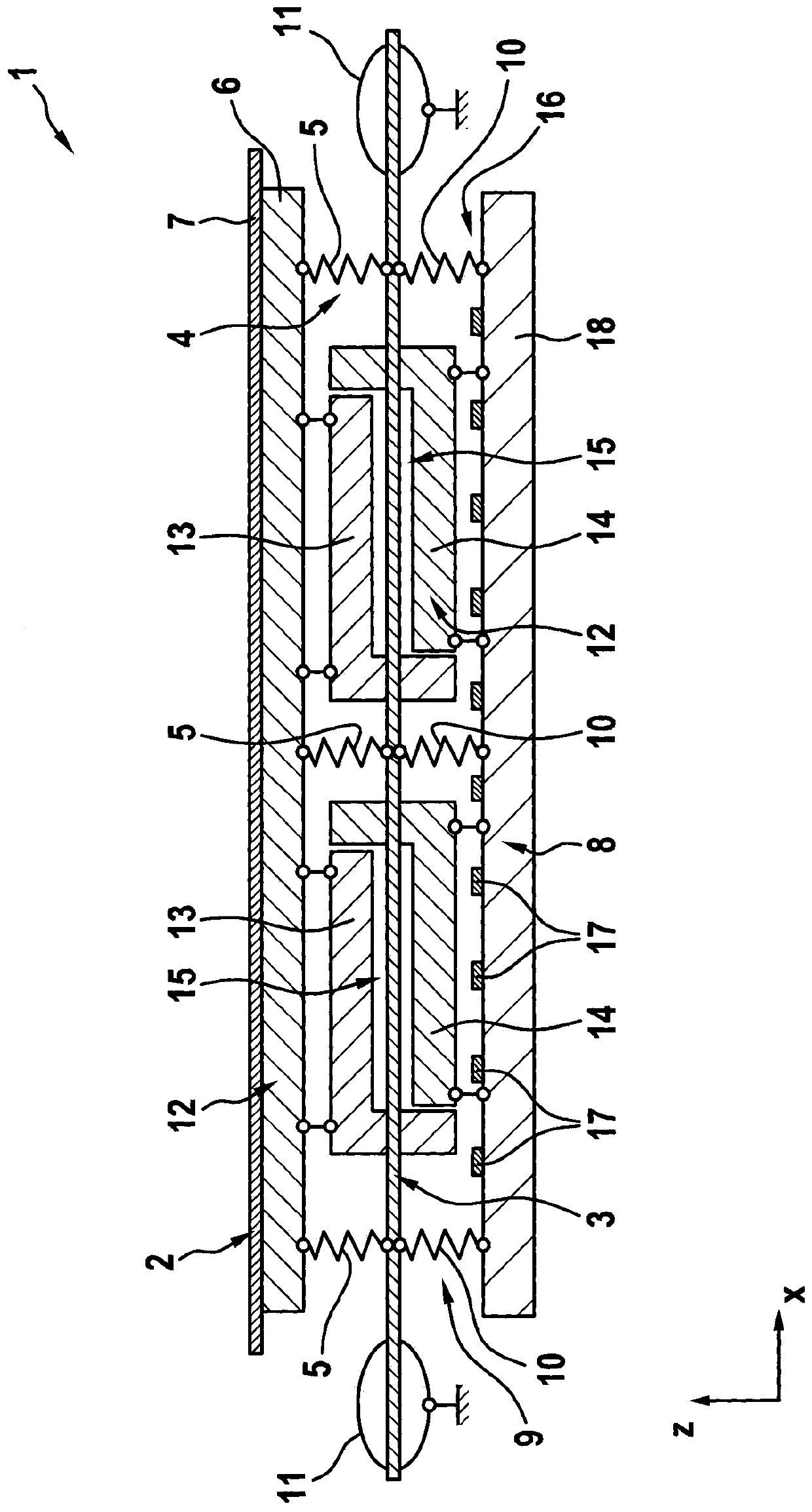 Operating device for a vehicle, vehicle