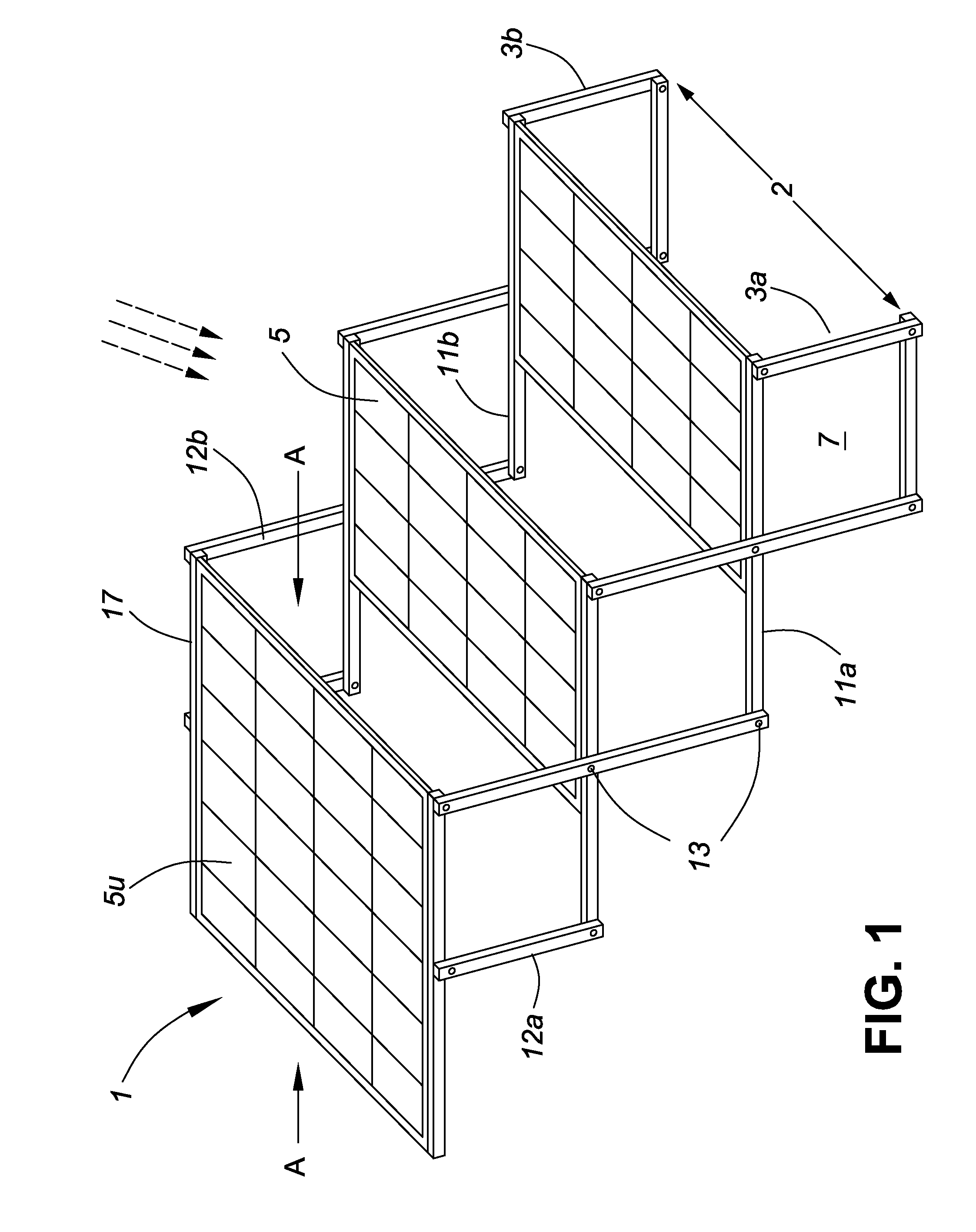Deployable Photovoltaic Array and Collapsible Support Unit Thereof
