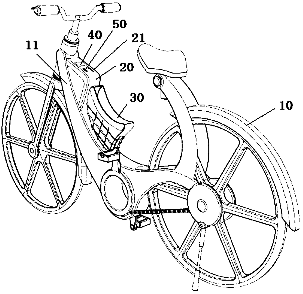 University campus shared bicycle