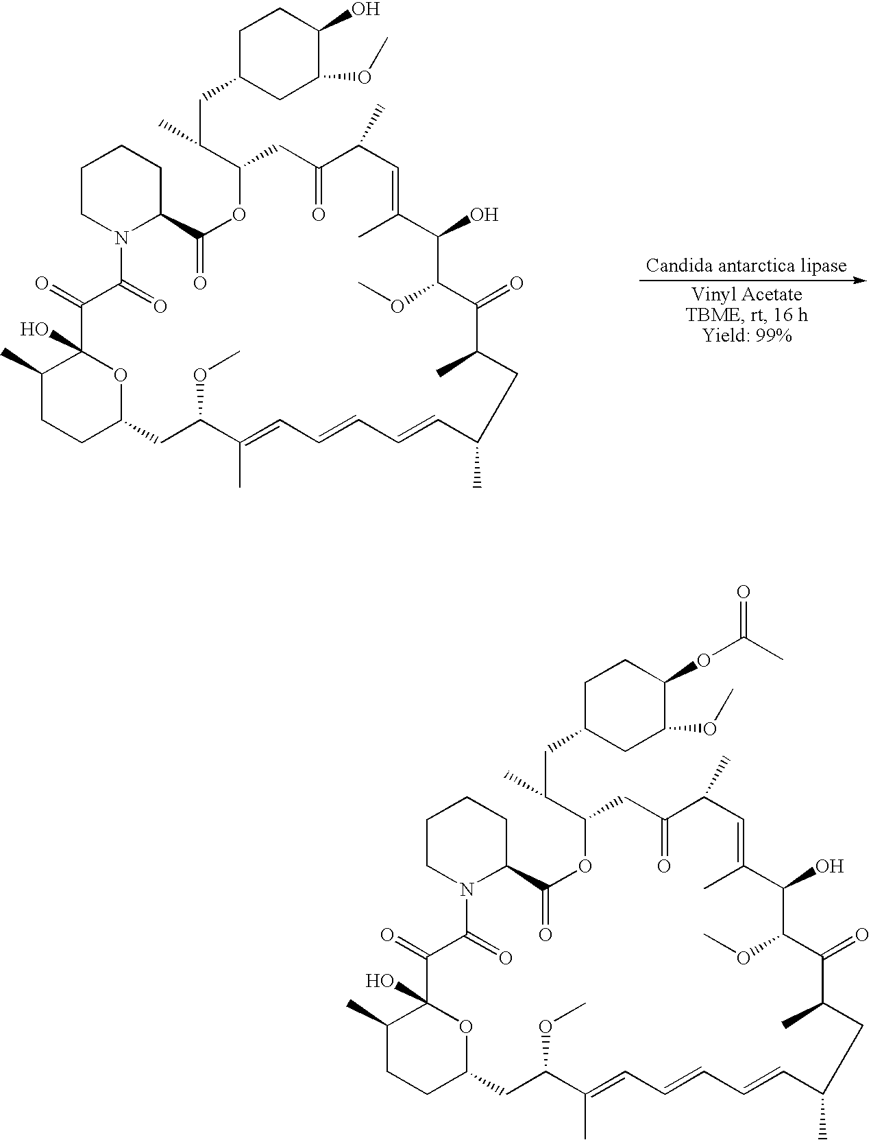 Regiospecific synthesis of rapamycin 42-ester derivatives