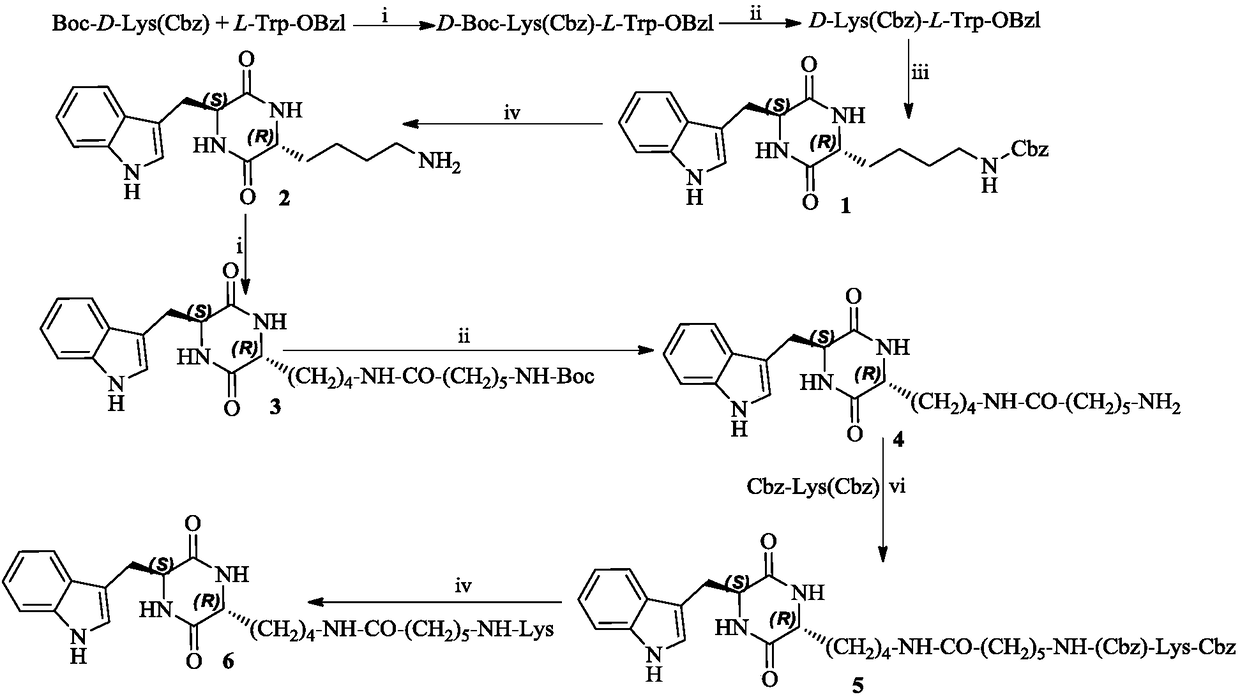 3R-indolemethyl-6S-Lys modified piperazine-2,5-dione, synthesis, activities and applications thereof