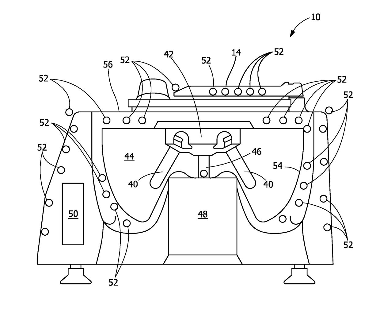 Systems and methods of communicating centrifuge status by LED illuminator of centrifuge housing