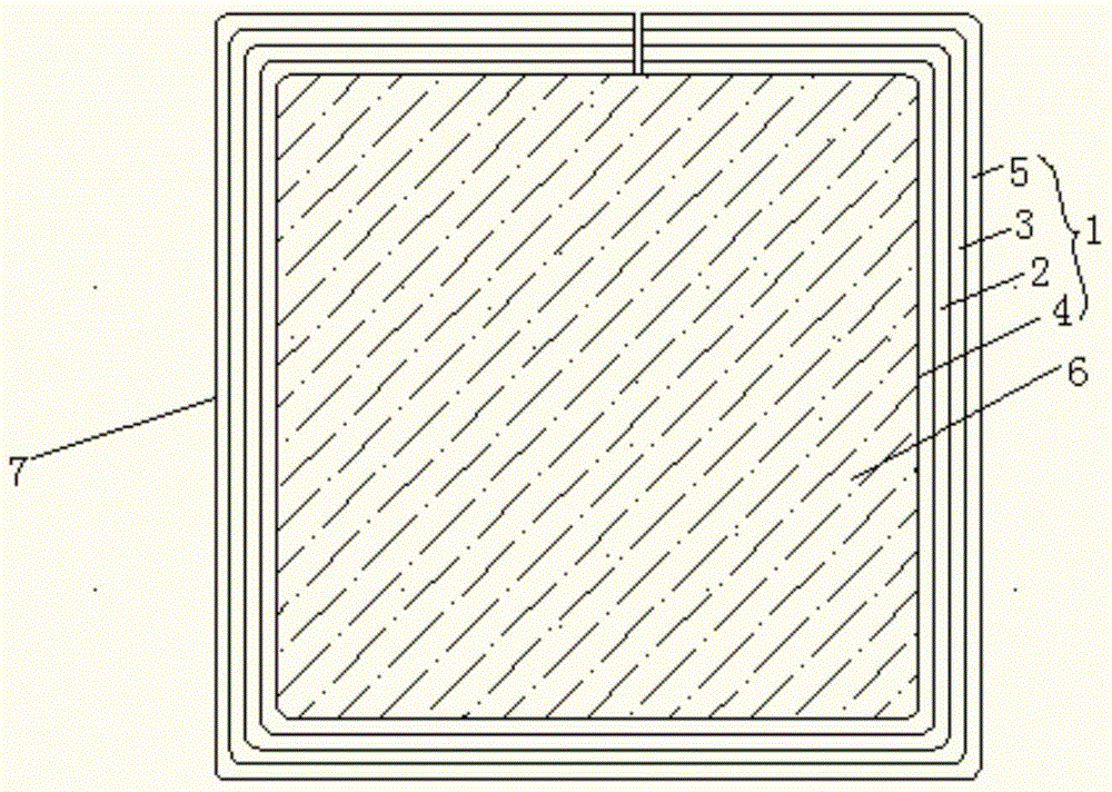 A heat-conducting gasket containing a hot-melt heat-conducting film and its preparation device