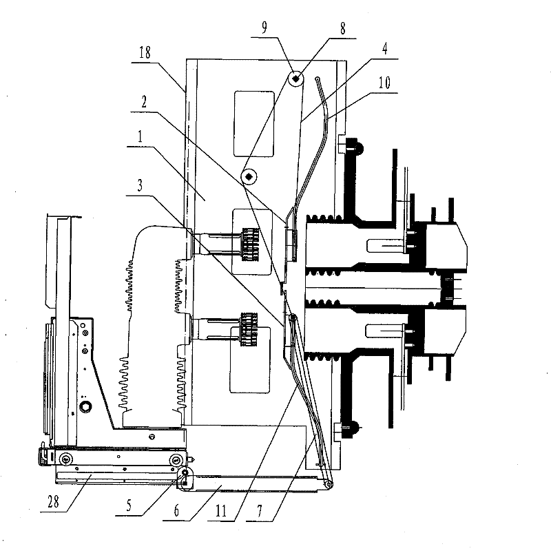 A switchgear valve mechanism