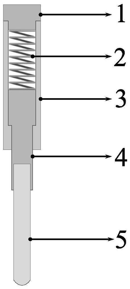 A kind of electrospark automatic deposition device and method using floating telescopic electrode