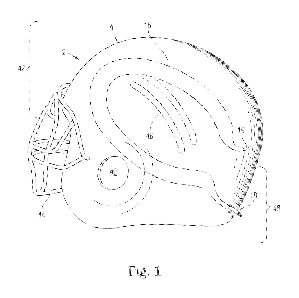 Protective fluidic-transfer helmet