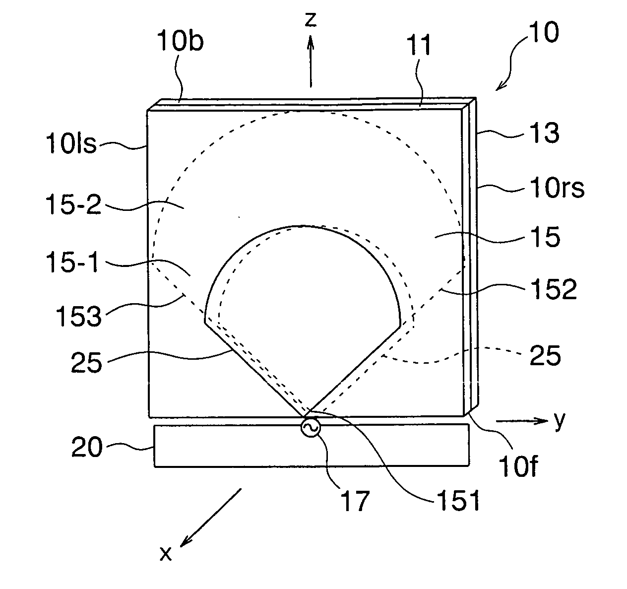 Gap feeding type antenna unit