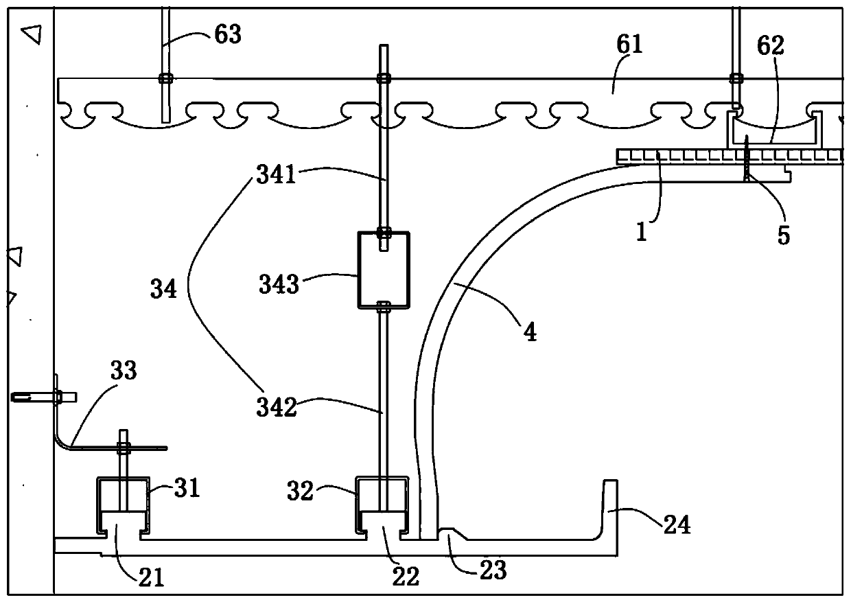 Integrally-hoisted reflector lamp trough system