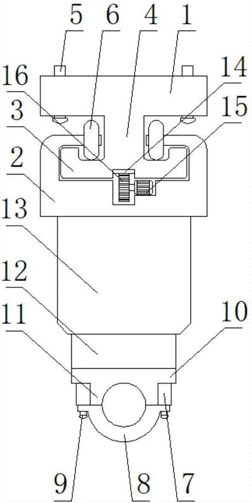 Hanging type adjustable bearing seat