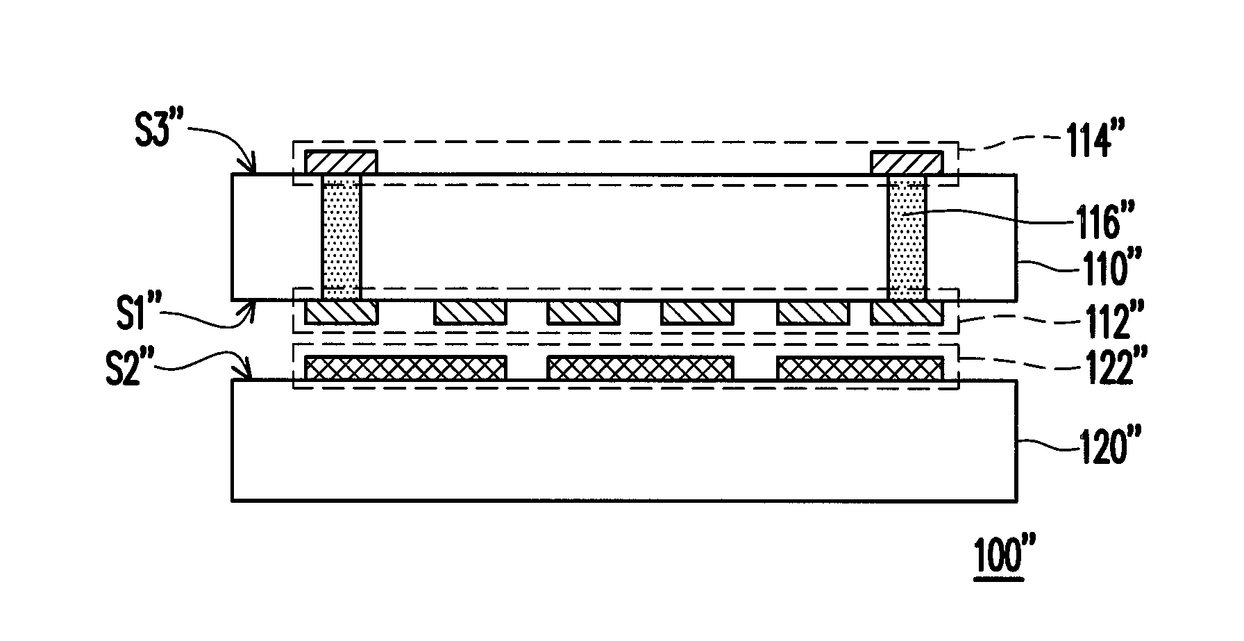 Electrical test structure applying 3d-ics bonding technology for stacking error measurement