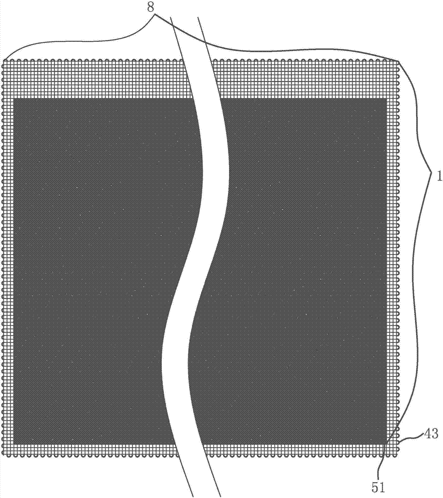 Wound battery with asymmetric composite mesh electrodes, perforated collector plates and double-membrane safety valves