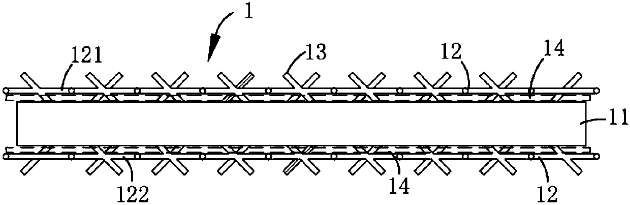 Light and composite multifunctional wall body and production technology thereof