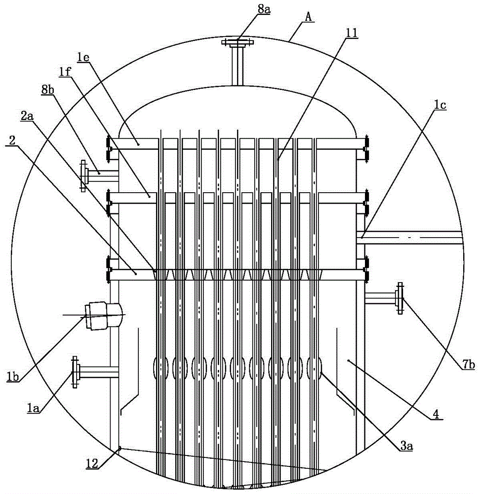 Vertical type stirred-free polymerization reactor