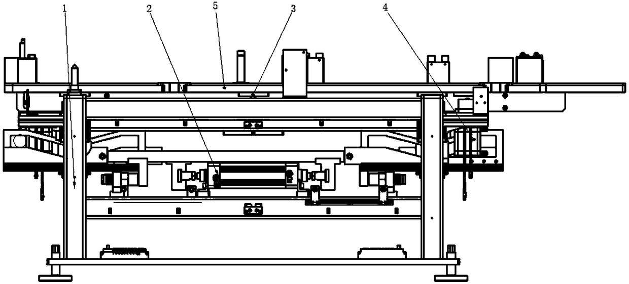 Positioning structure for AGV assembly vehicle tray