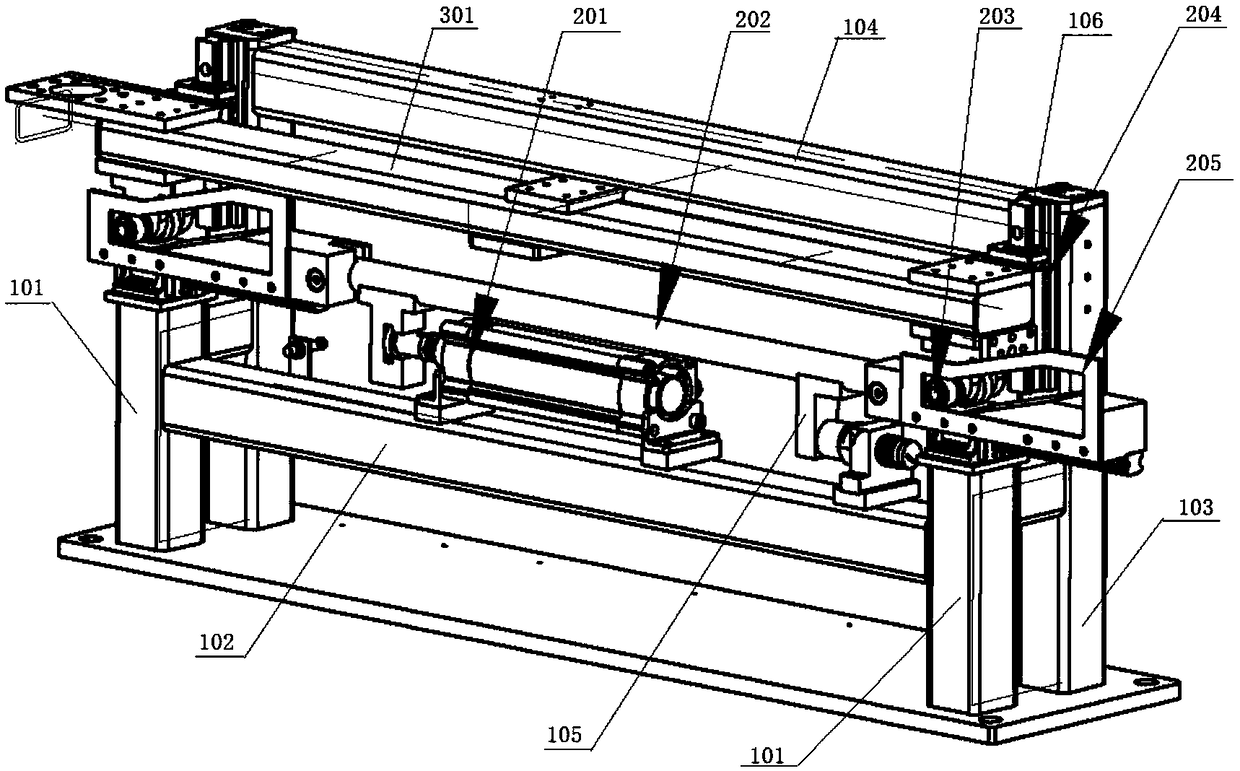 Positioning structure for AGV assembly vehicle tray