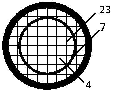 Split type surface sampling petri dish based on grid counting