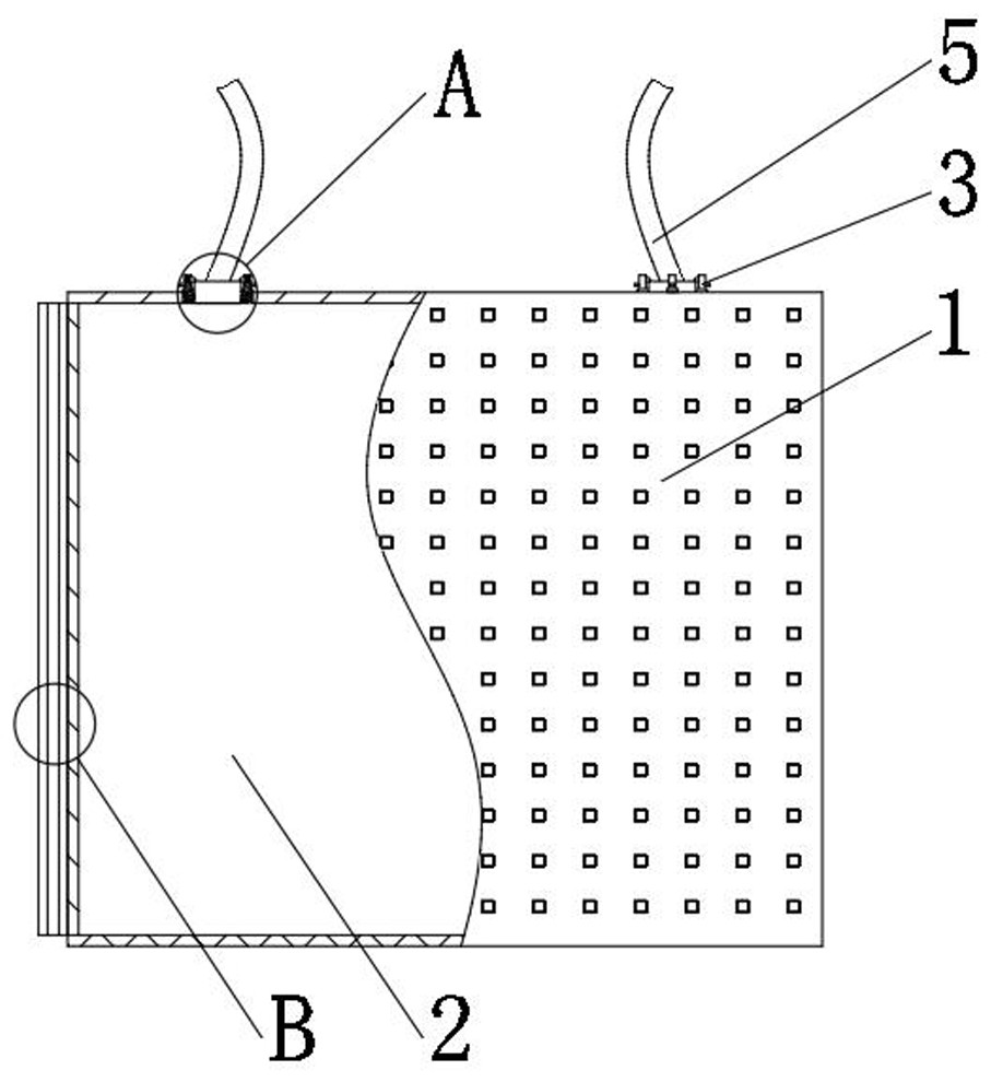 A battery heat insulation and fireproof cloth
