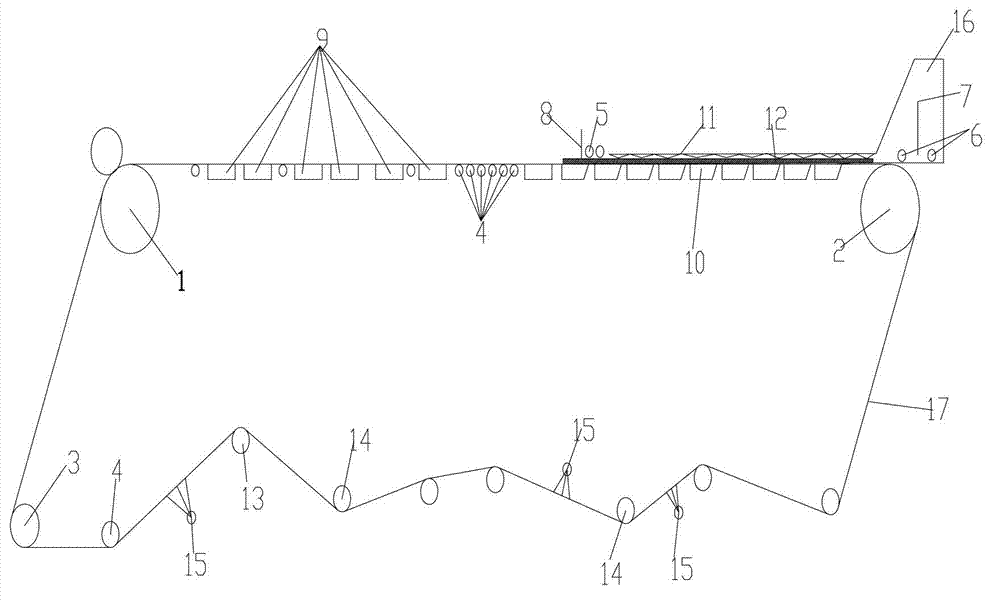Method for dewatering double sides of asbestos-free papermaking plate