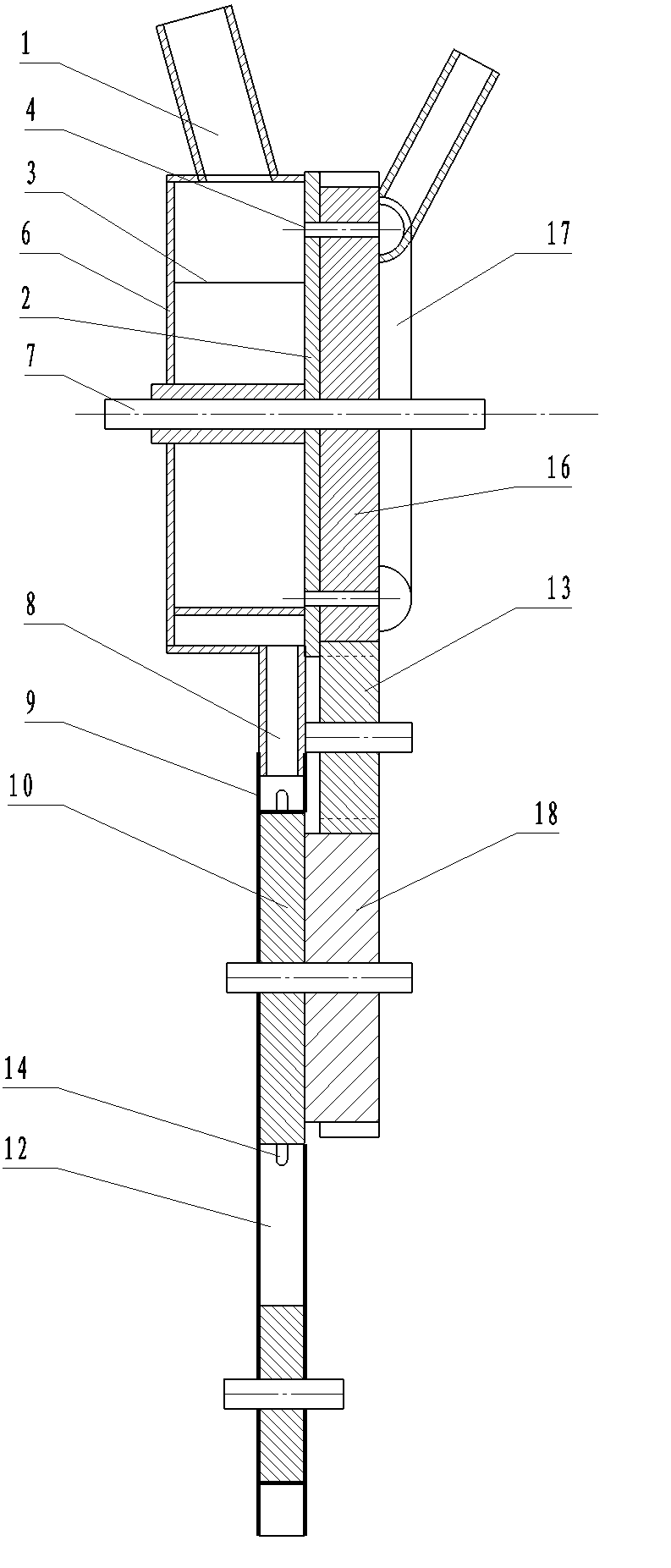 Seed metering and distributing device for precision drill