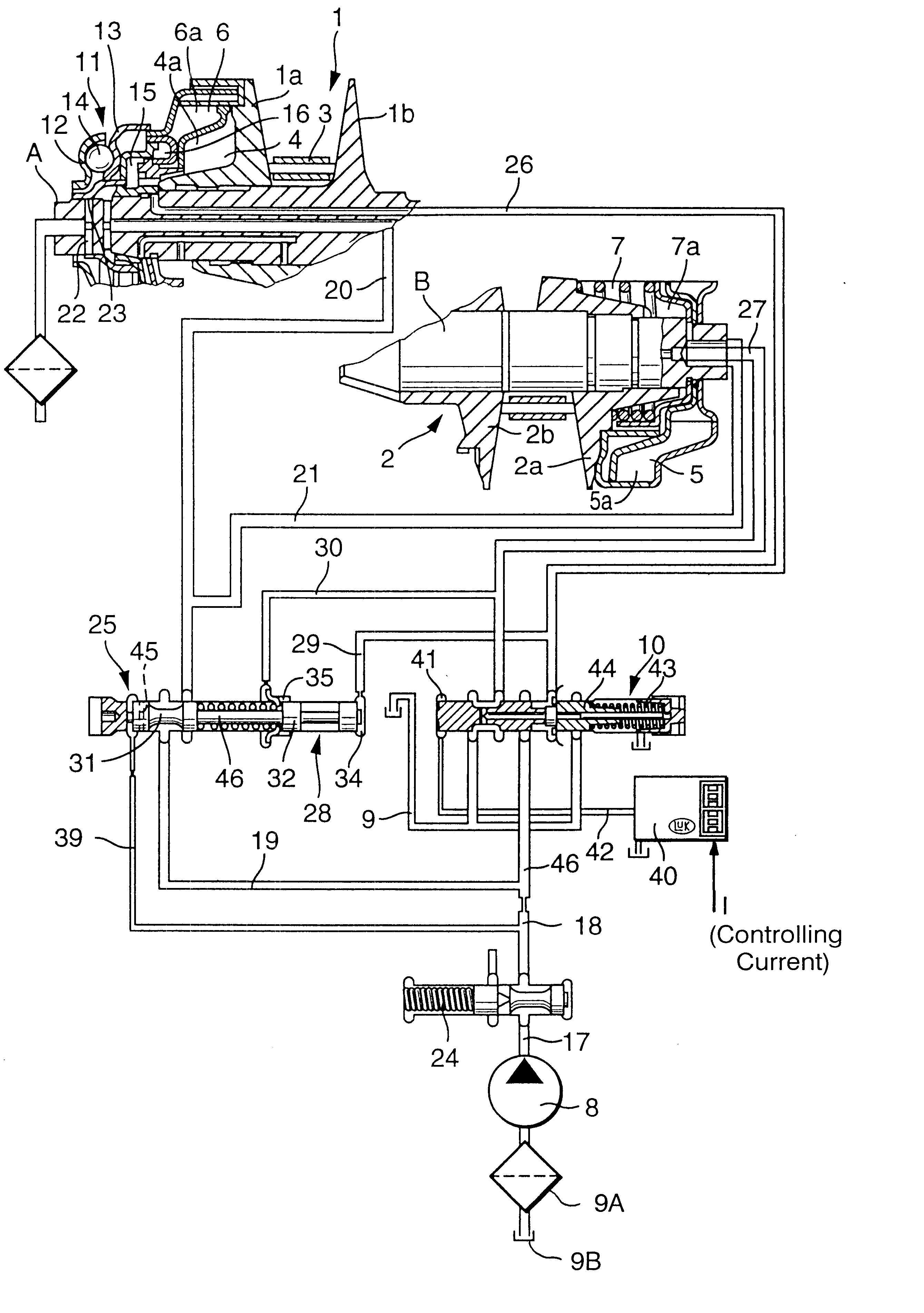 Method and apparatus for controlling a transmission