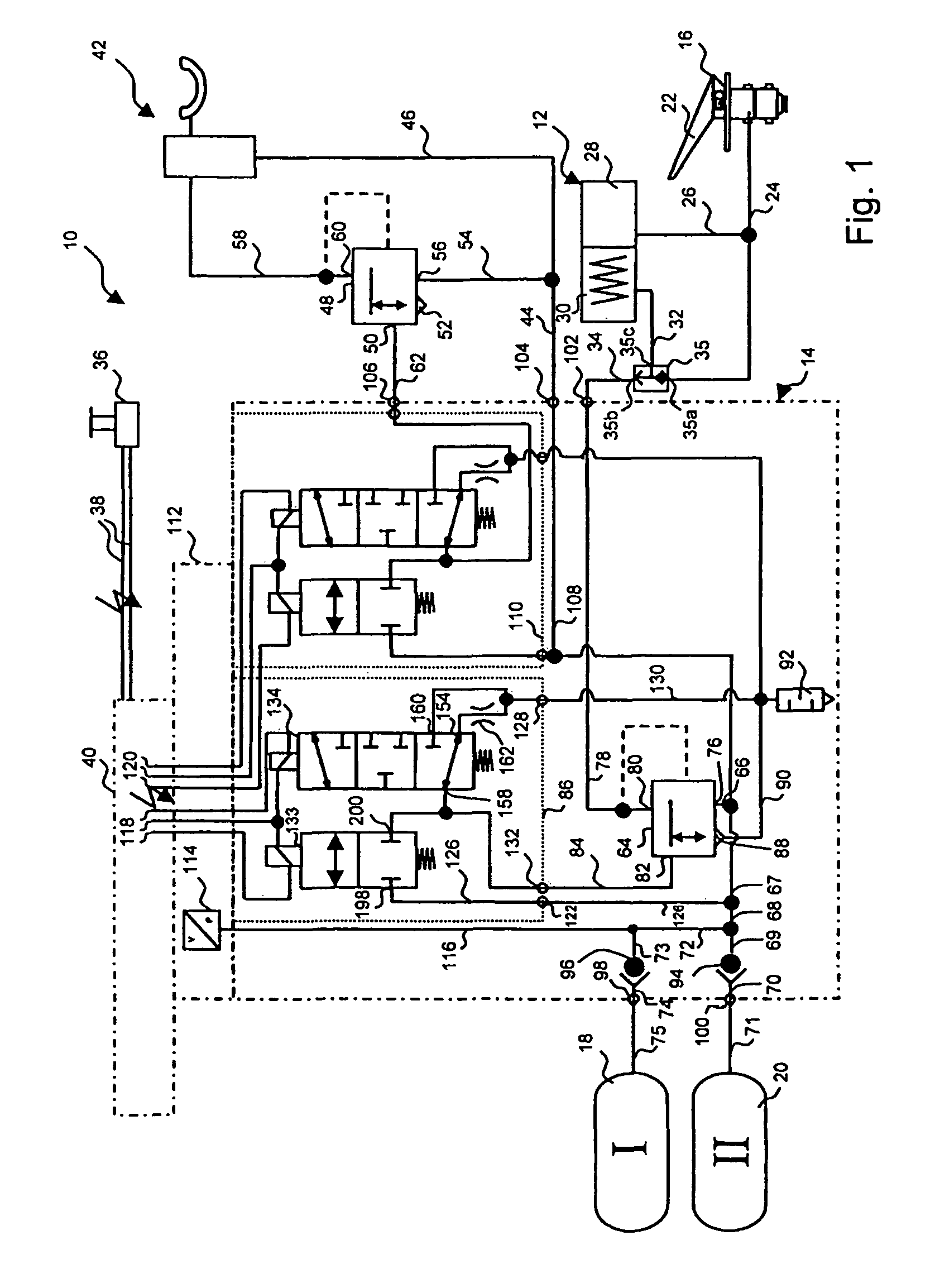 Valve unit for a brake control device