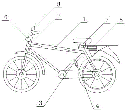 Bicycle with locating system