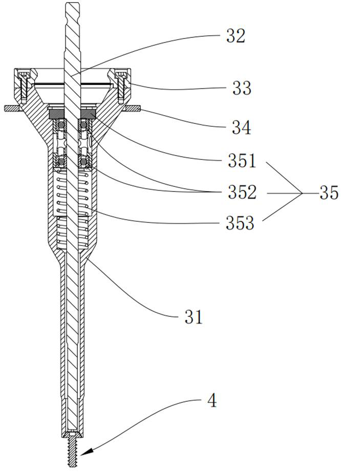 Automatic quick-change adsorption tightening device