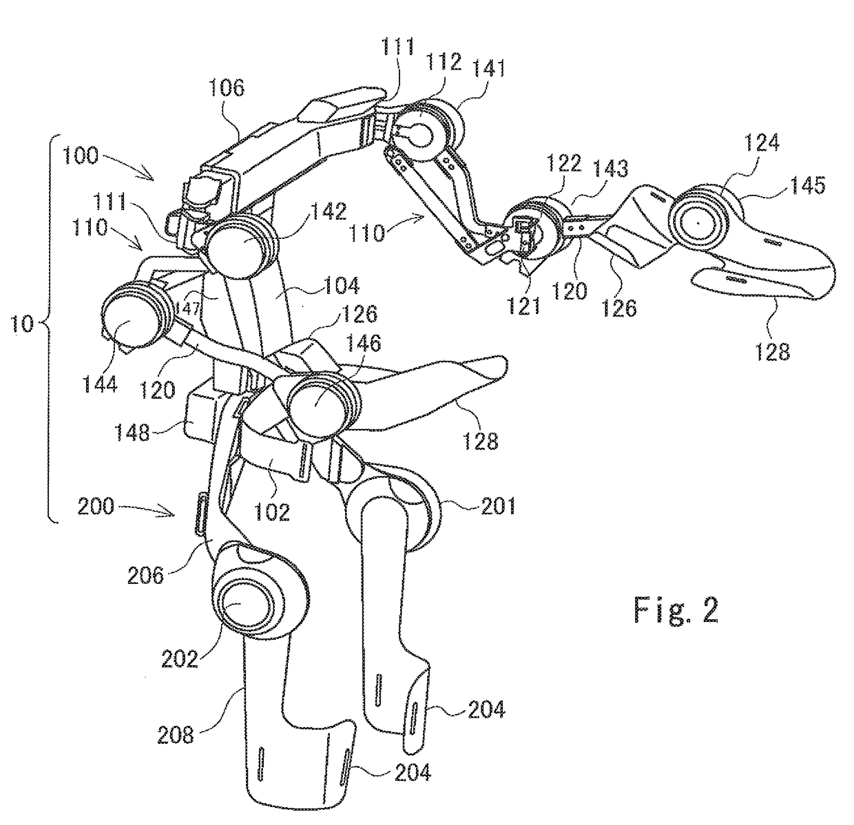 Wearing-type movement assistance device