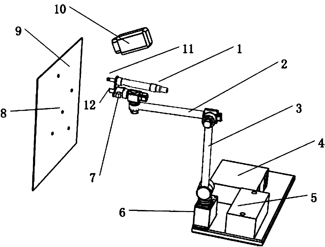 Screw hole positioning and screw locking-and-dismounting device based on visual servo