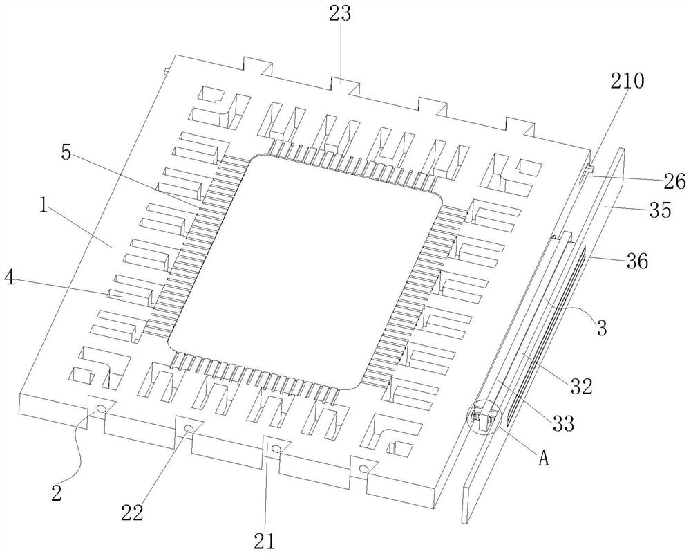 Lead frame of high-power driving circuit and production method