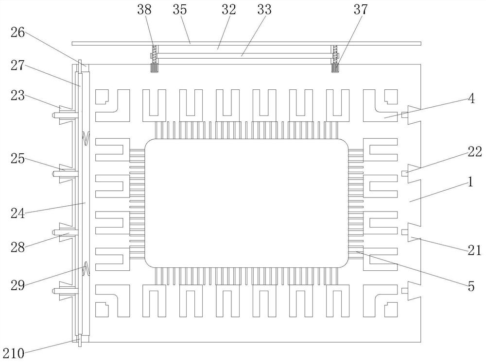 Lead frame of high-power driving circuit and production method