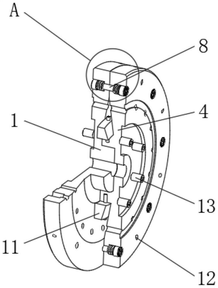 Speed limiting wheel disc mechanism based on disc brake