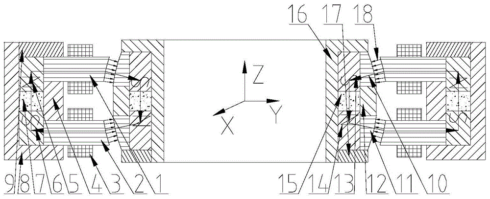 A Double Permanent Magnet Inner Rotor Permanent Magnet Bias Spherical Radial Magnetic Bearing