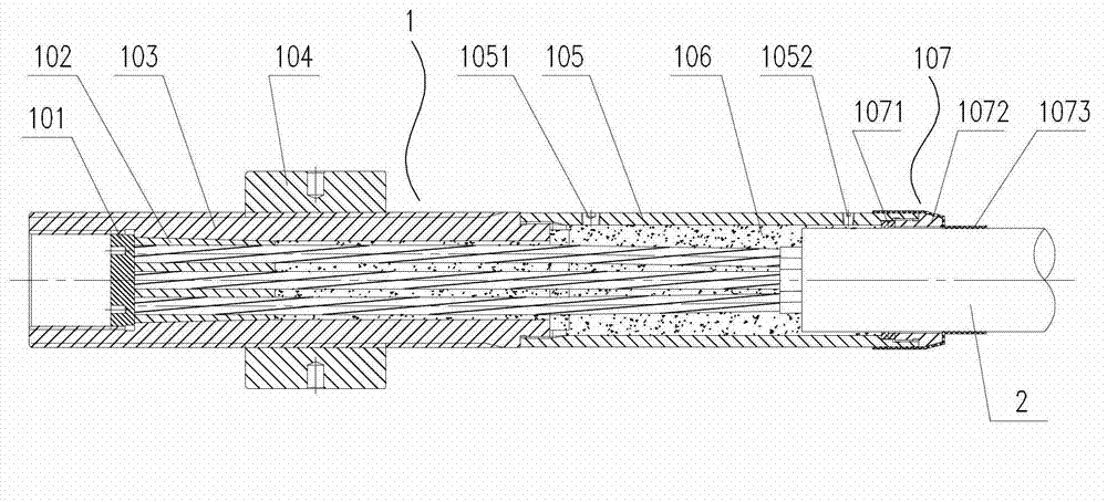 Integral squeezing steel strand anchorage stay rope and manufacturing method thereof