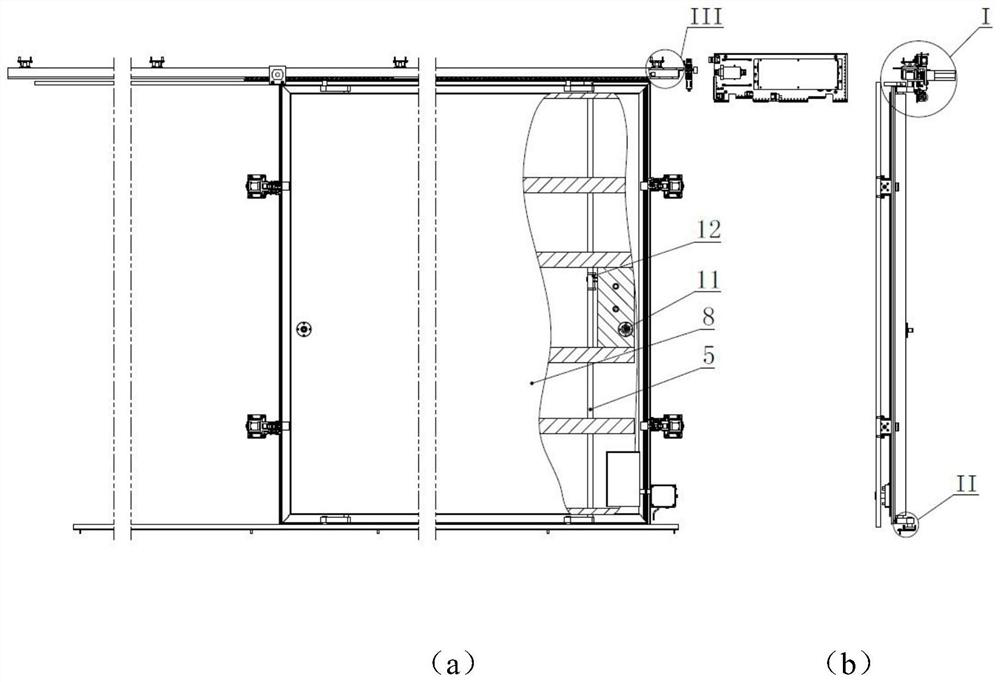 Large-opening-degree sliding plug door system