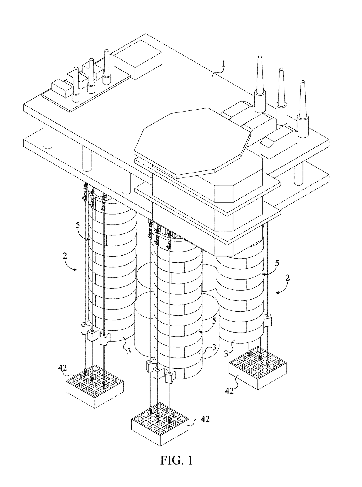 Tension-Leg Platform Anchoring System