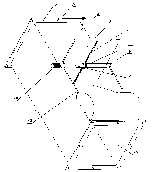 Air controlling device used for gathering air and generating electricity