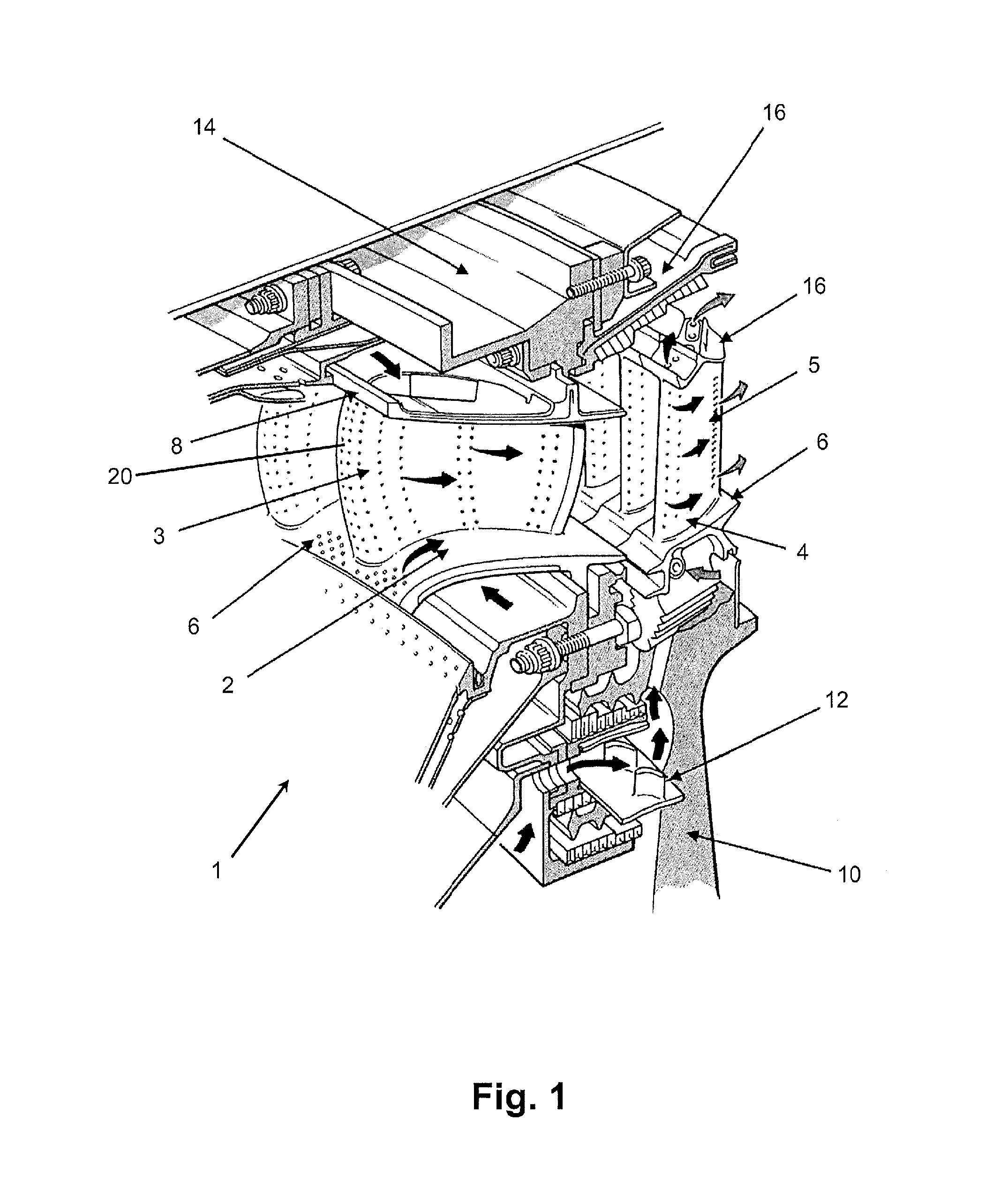 Internal cooling of engine components
