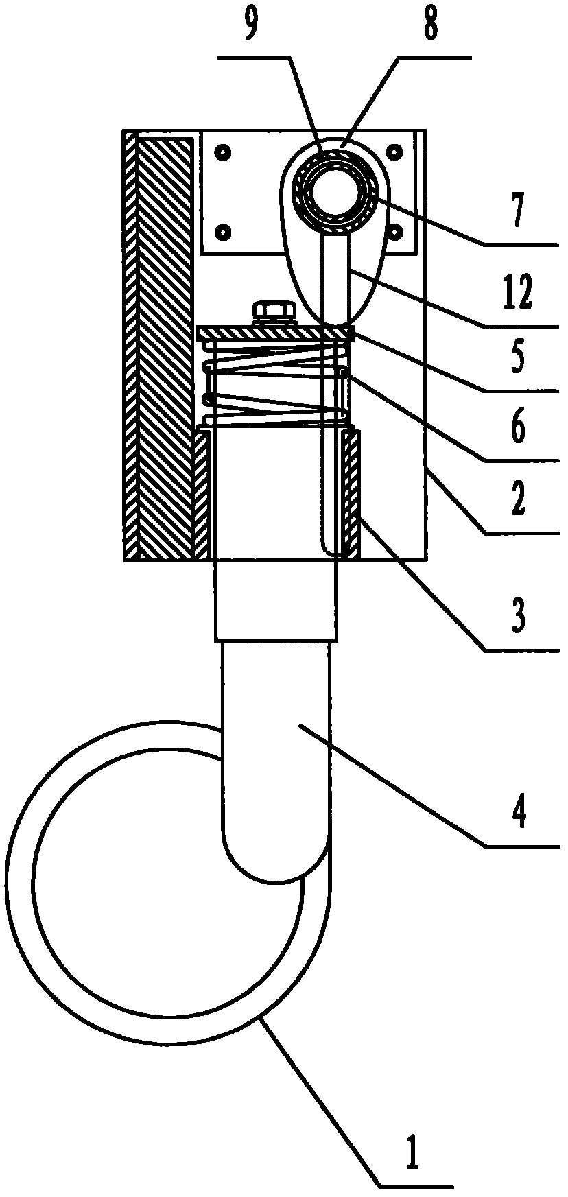 Cam lifting device for examination bed