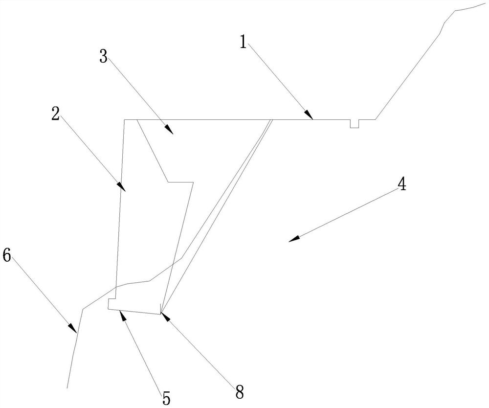 Existing retaining wall reinforcing structure and construction method thereof