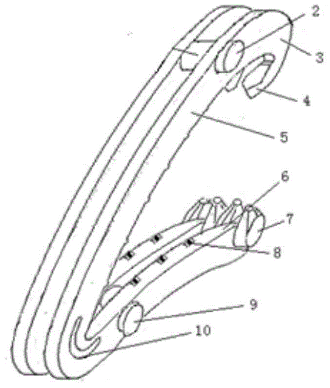 Duplex tissue clip and clip applier