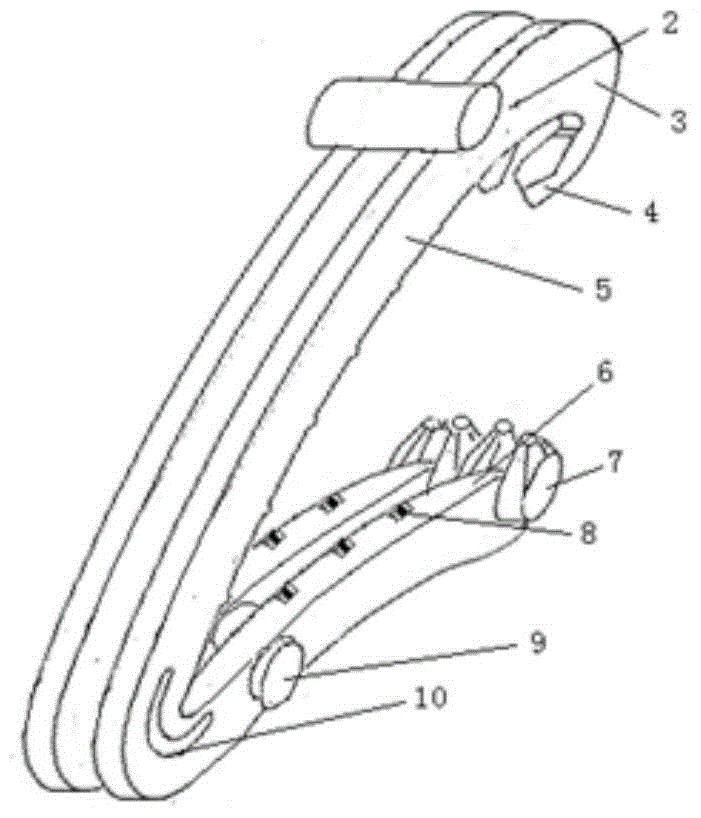 Duplex tissue clip and clip applier