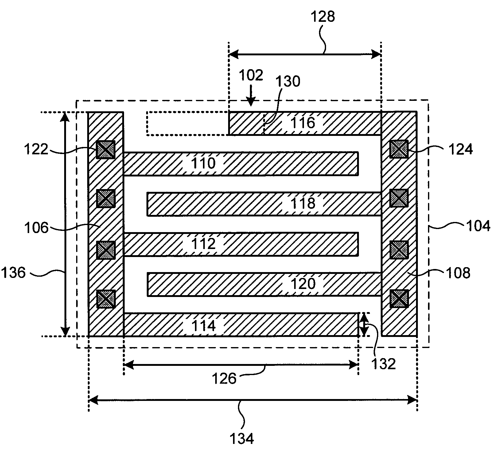 Method for adjusting capacitance of capacitors without affecting die area