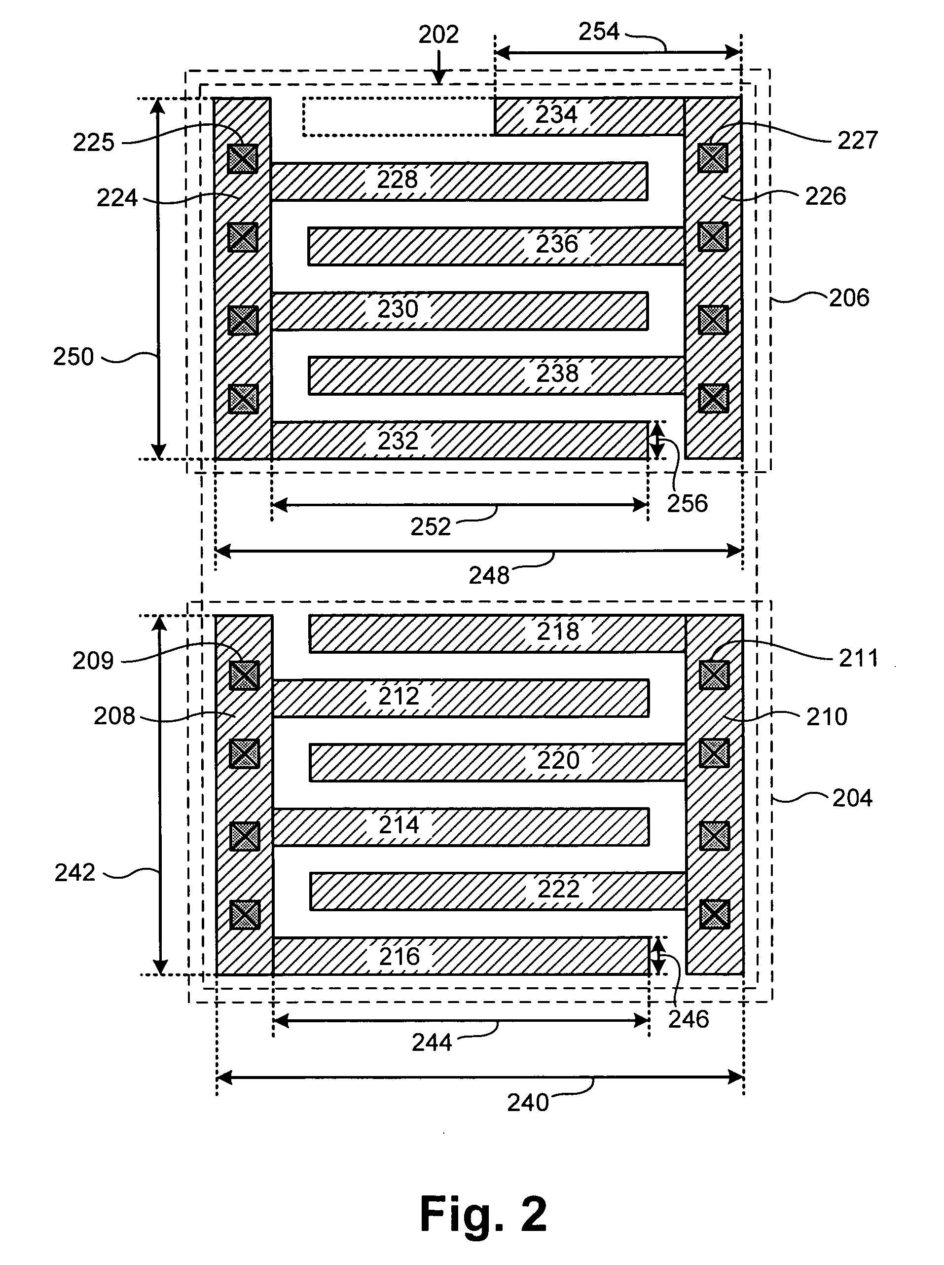 Method for adjusting capacitance of capacitors without affecting die area