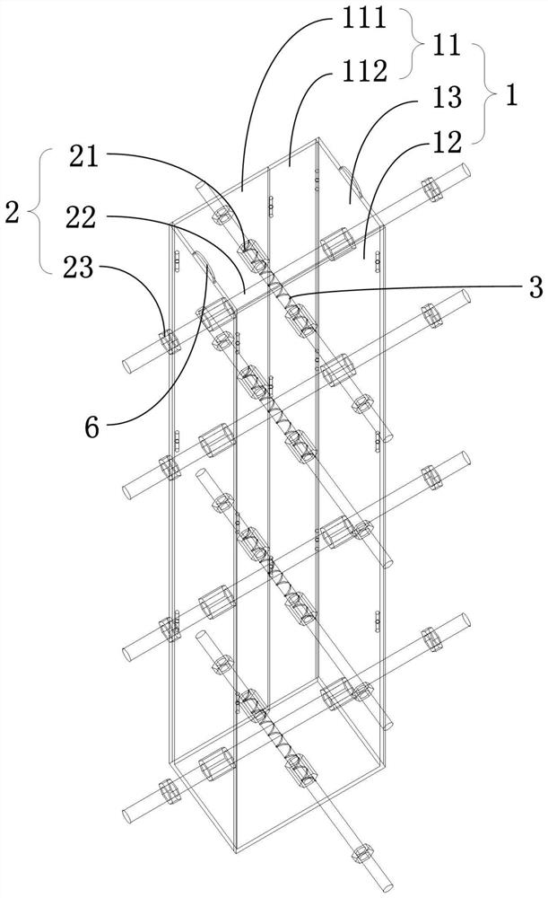 Turnover tool type embedded aluminum formwork integral dismounting device and dismounting method