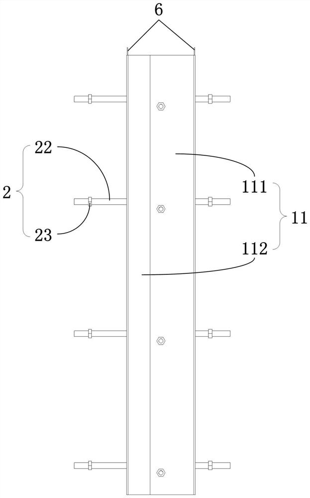 Turnover tool type embedded aluminum formwork integral dismounting device and dismounting method