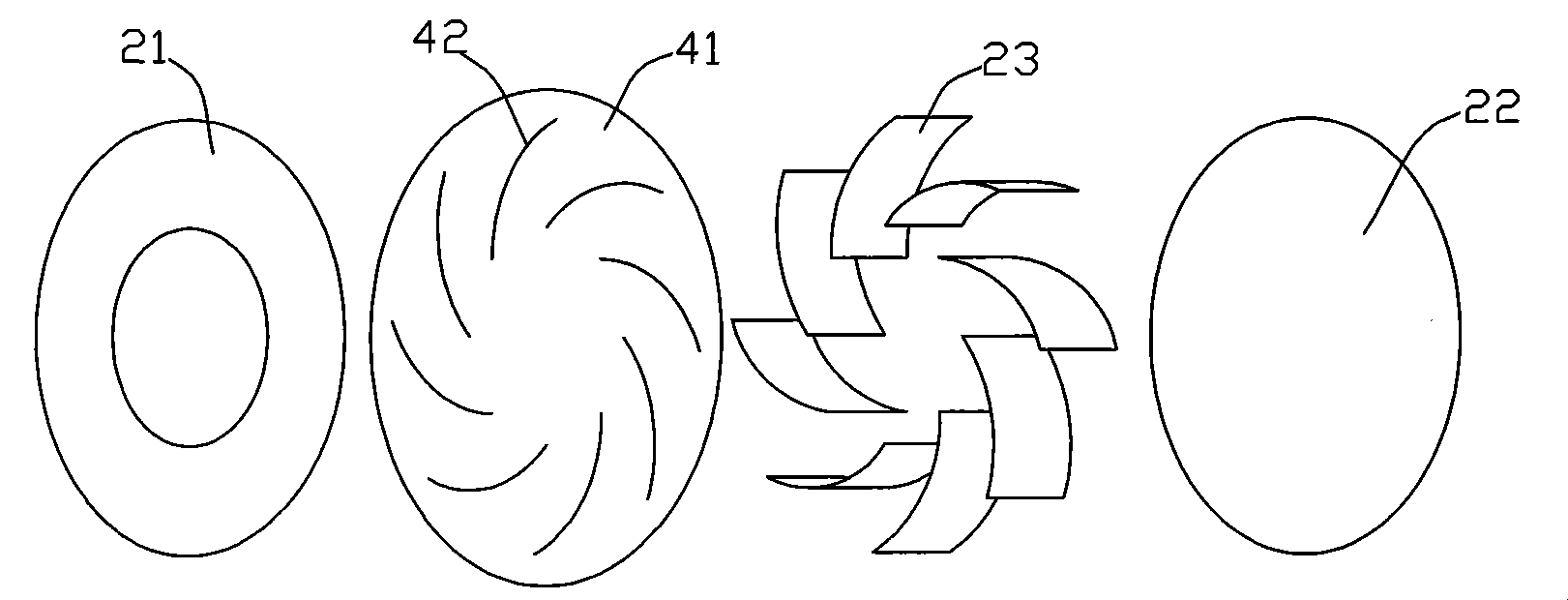 Speed variator with variable flow impeller